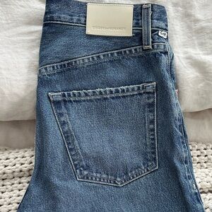 Citizens of Humanity Ayla Baggy Cuffed Crop Jeans, in Color Brielle, size 23.